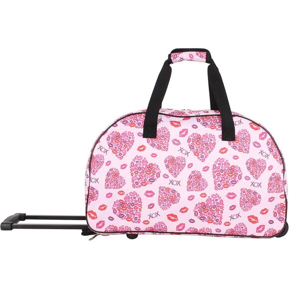 BETSEY JOHNSON CARRY-ON SOFTSIDE ROLLING DUFFLE BAG XOX NWT - Picture 8 of 8